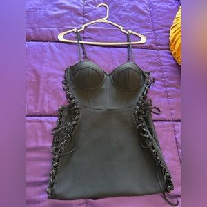 AKIRA Black Zippered Dress